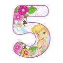 Tinkerbell Number 5 Edible Icing Image